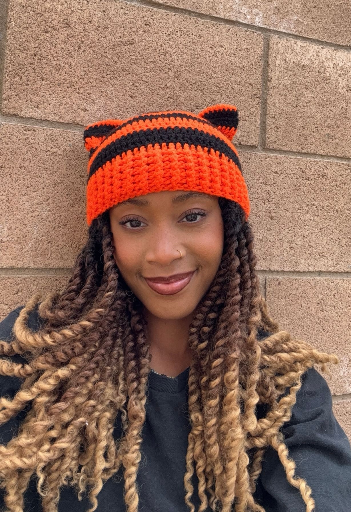 Cat Ear Crochet Beanie (Adult)