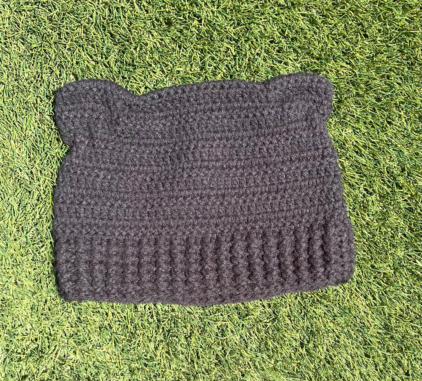 Cat Ear Crochet Beanie (Adult)