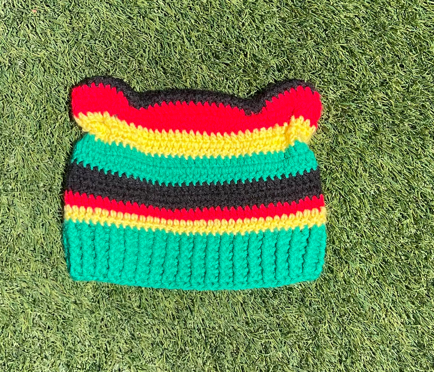 Cat Ear Crochet Beanie (Adult)
