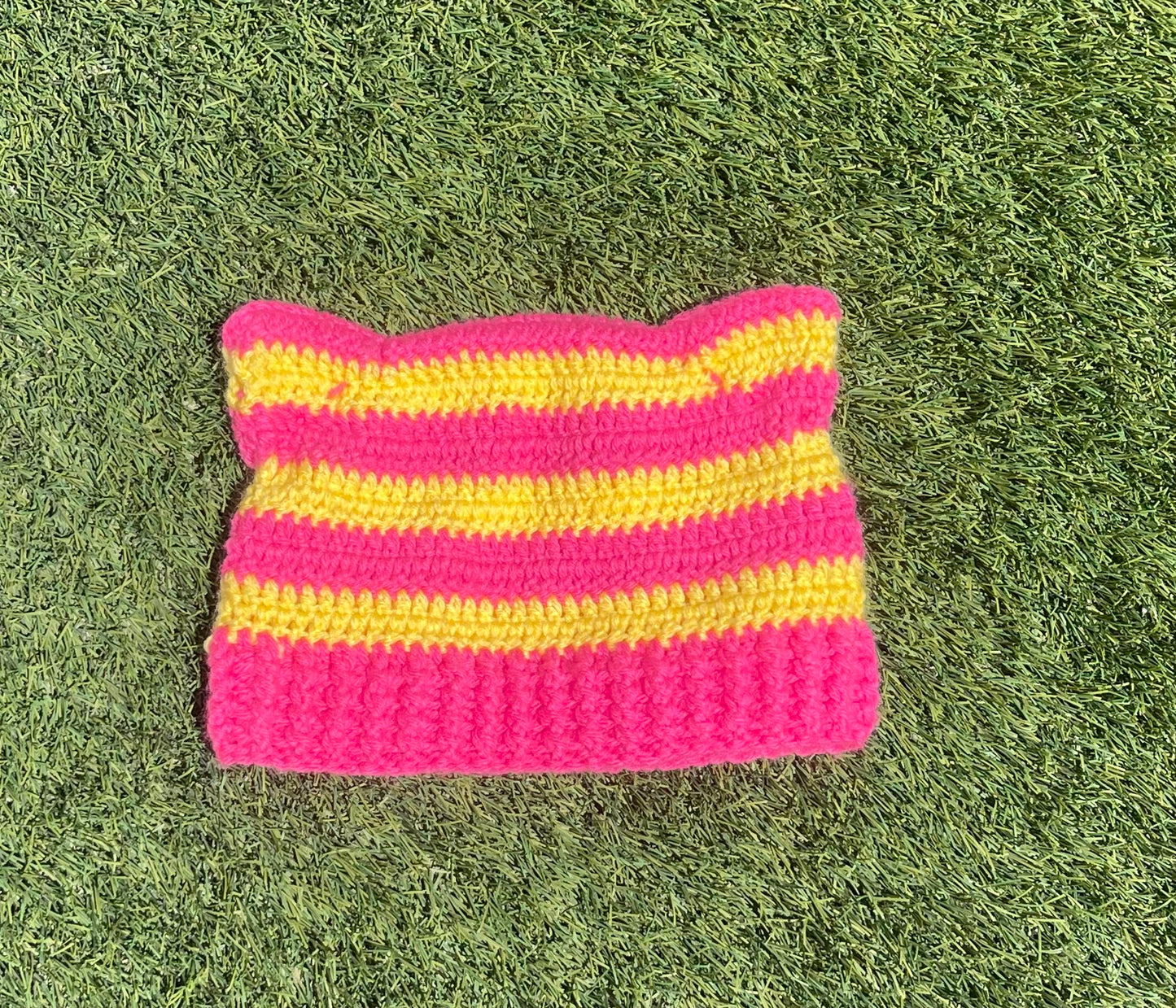 Cat Ear Crochet Beanie (Adult)