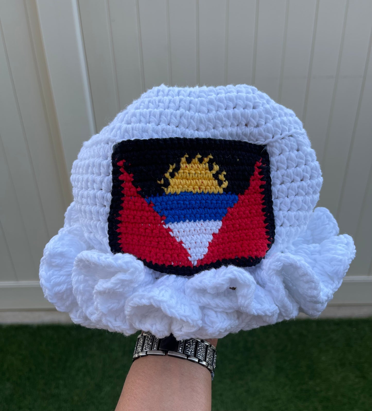 Caribbean Crochet Ruffle Bucket Hat