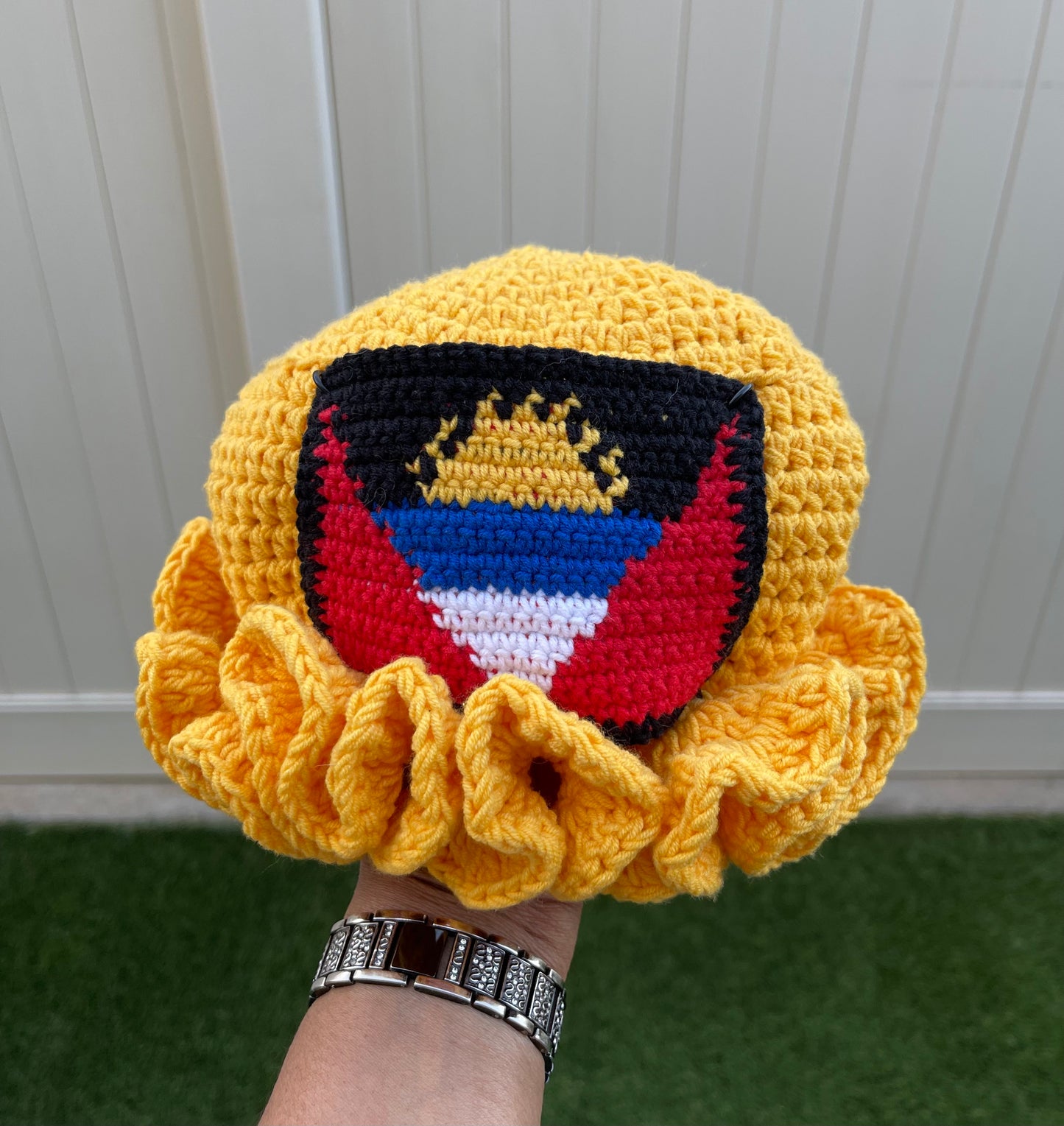 Caribbean Crochet Ruffle Bucket Hat