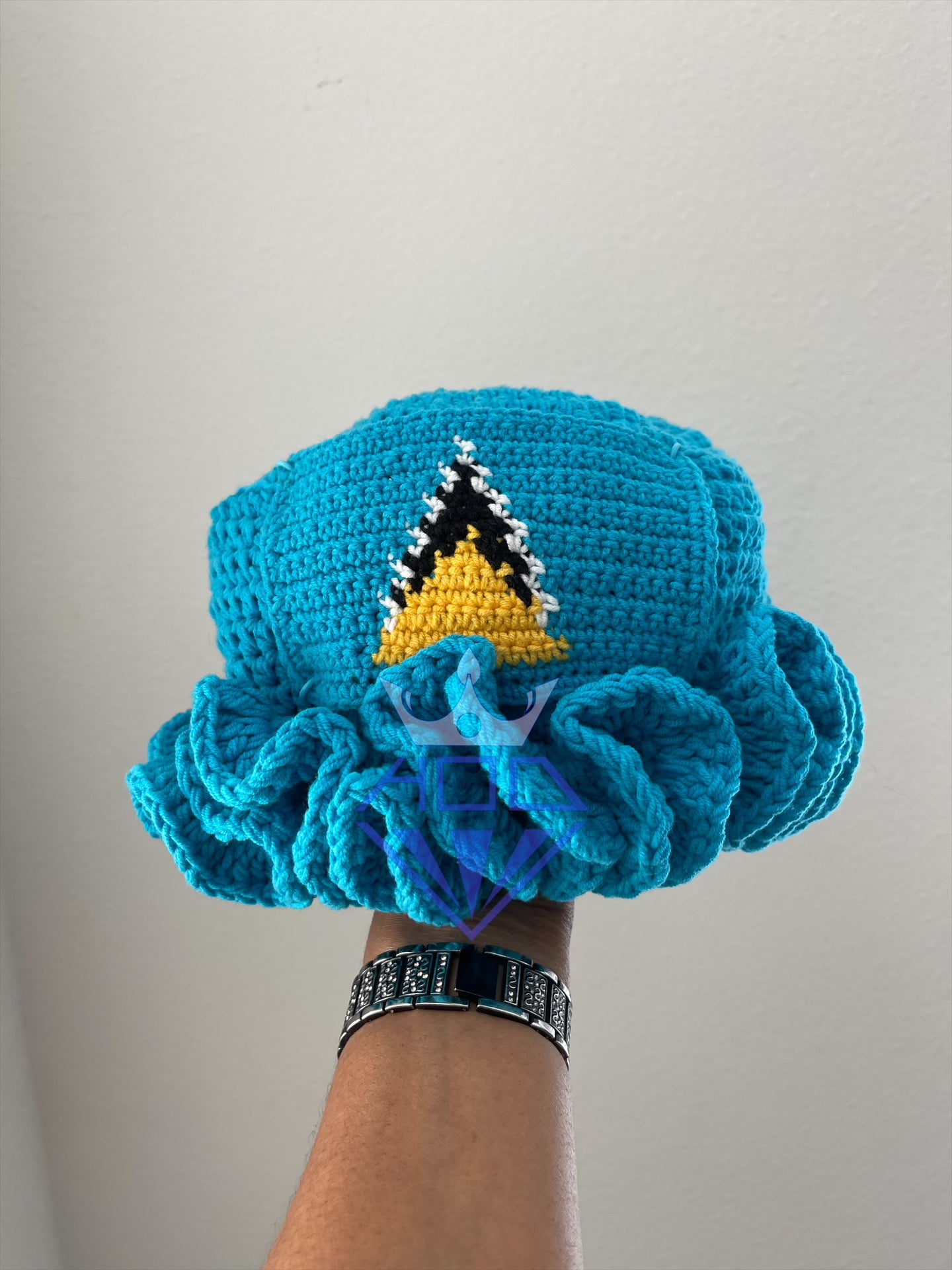 Caribbean Crochet Ruffle Bucket Hat