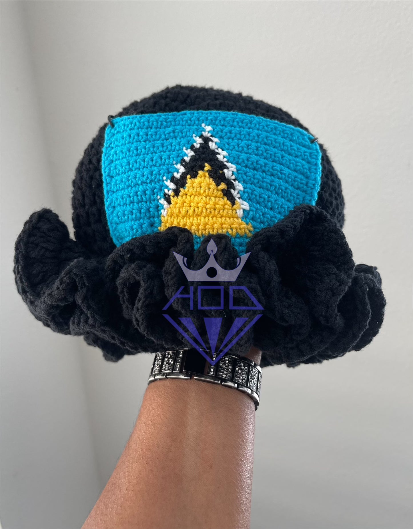 Caribbean Crochet Ruffle Bucket Hat