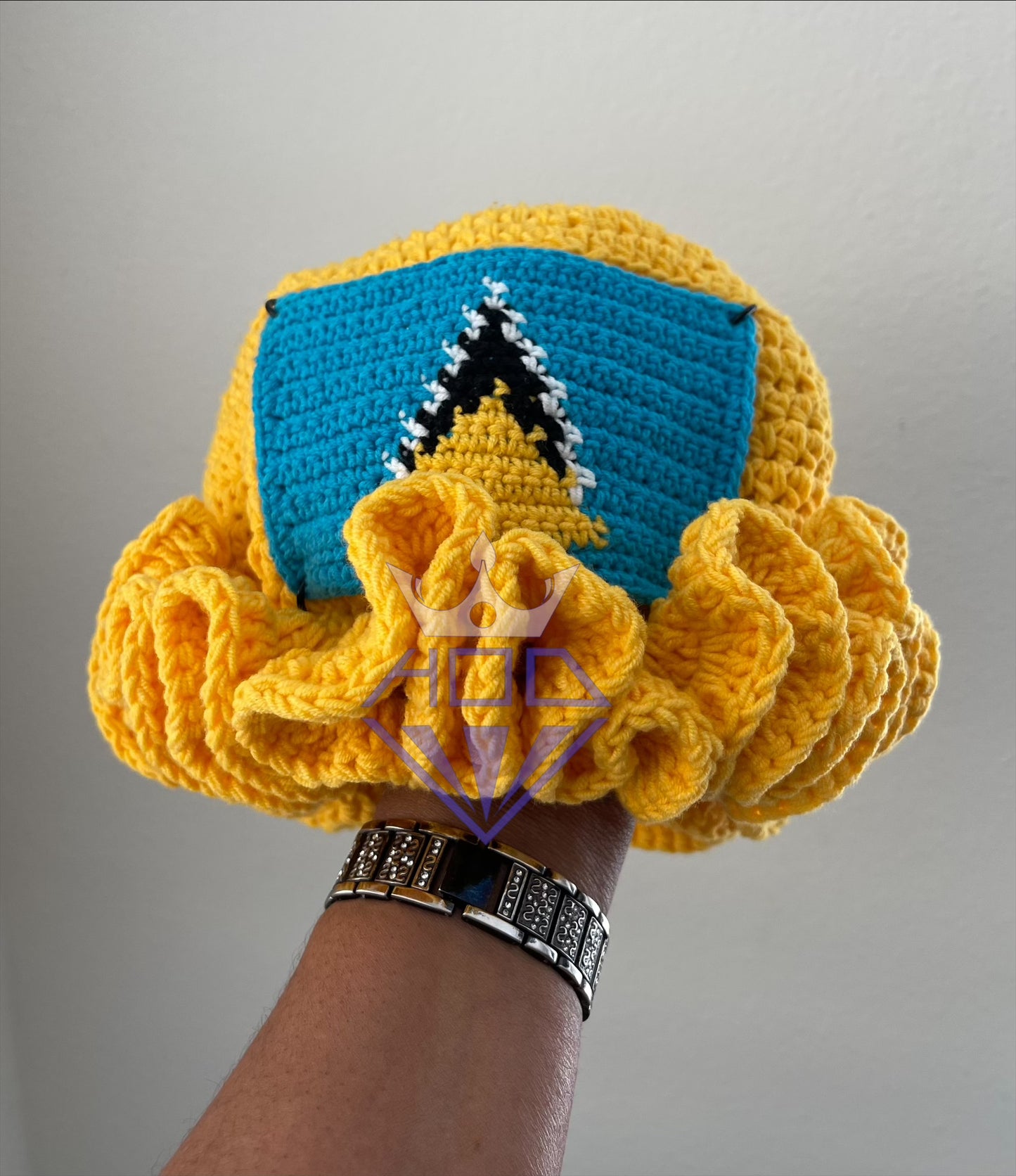 Caribbean Crochet Ruffle Bucket Hat