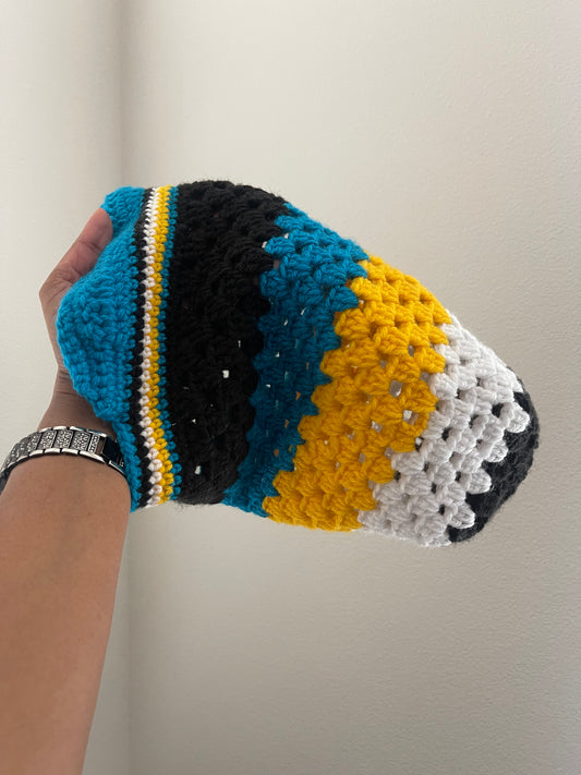 Slouchy Rasta Crochet Beanie