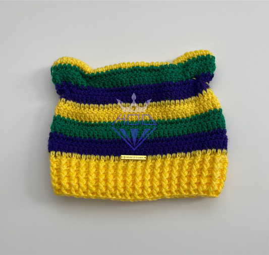 Cat Ear Crochet Beanie (Adult)